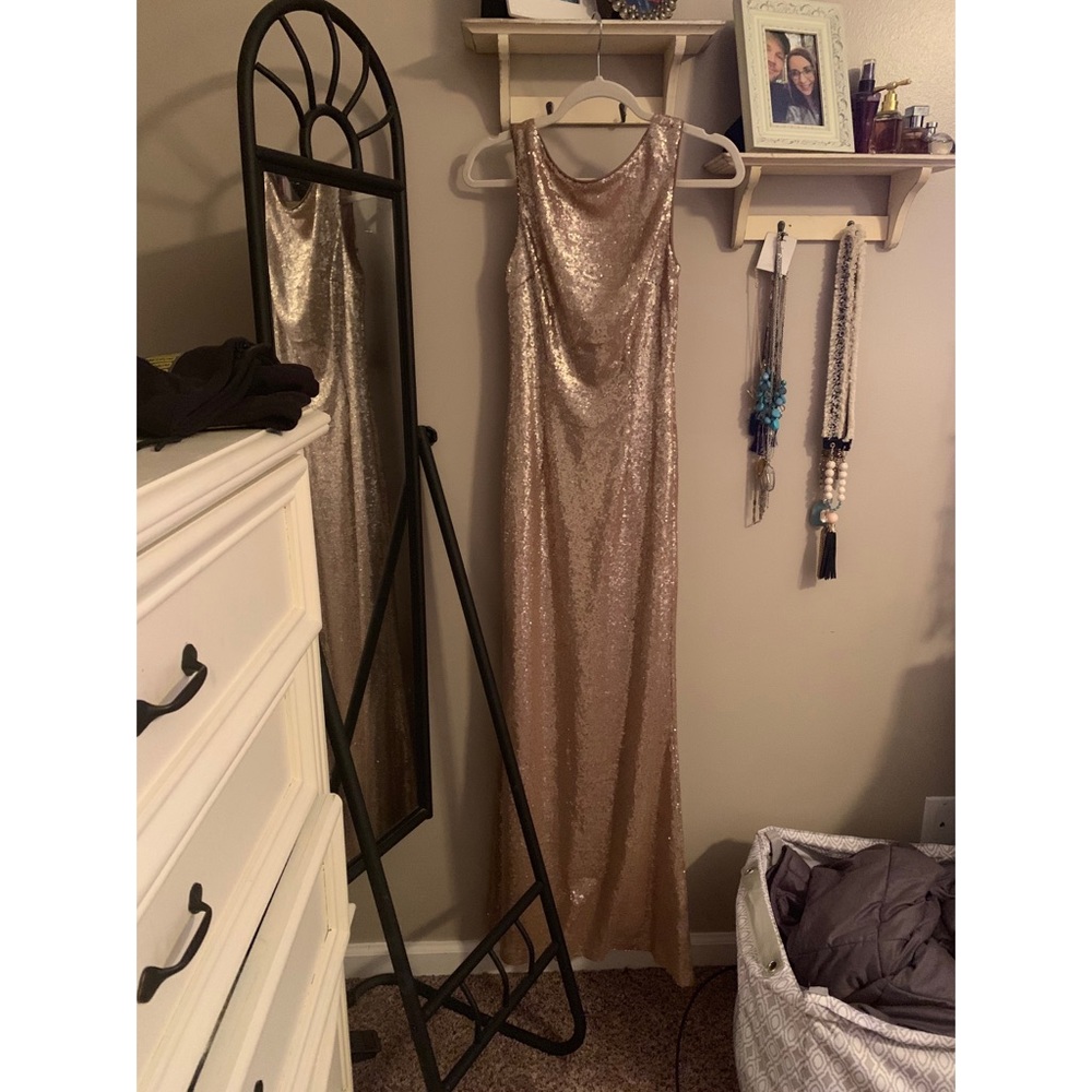 Lulu Rose Gold Sequin Dress